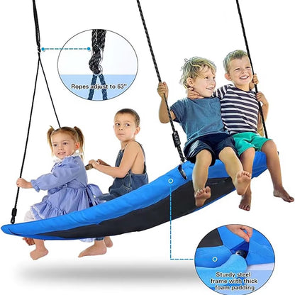 700Lb Giant 60" Platform Tree Swing for Kids Rectangular Platform Swing Outdoor Swing Kids and Adults Outdoor Tree Swing